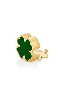 Gold Plated Clover Forest Charm