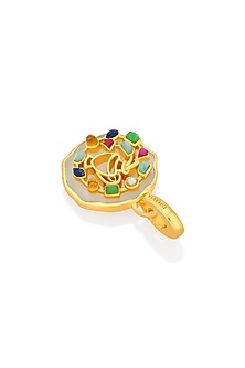 Gold Finish Aquarius Zodiac Charm