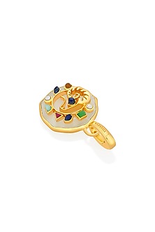 Gold Finish Aries Zodiac Charm
