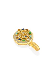 Gold Finish Libra Zodiac Charm