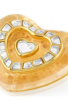 Gold Plated Resin & Mirror Stud Earrings