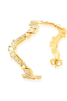 Gold Plated Mirror Hoop Earrings