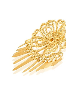 Gold Plated Filigree Stud Earrings