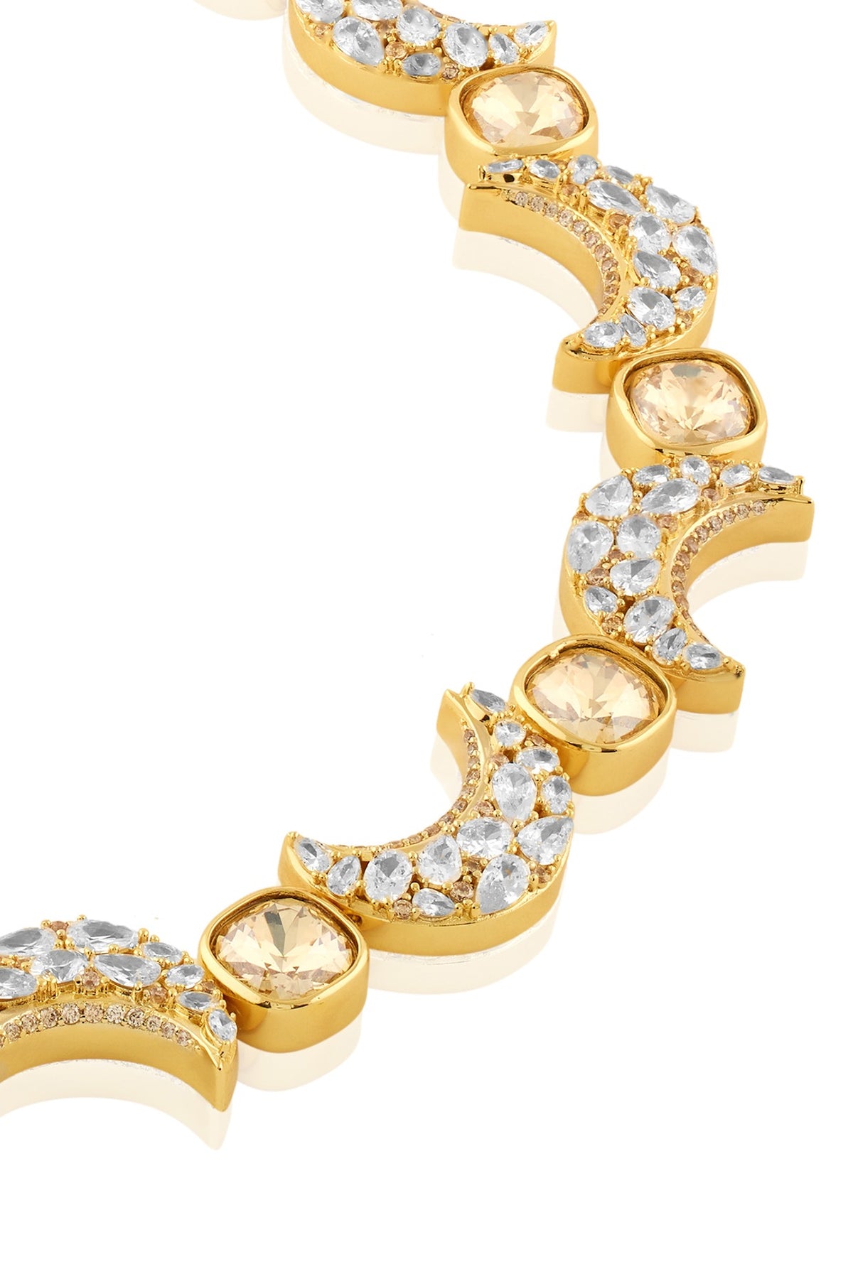 Gold Plated Crystal Zirconia Necklace