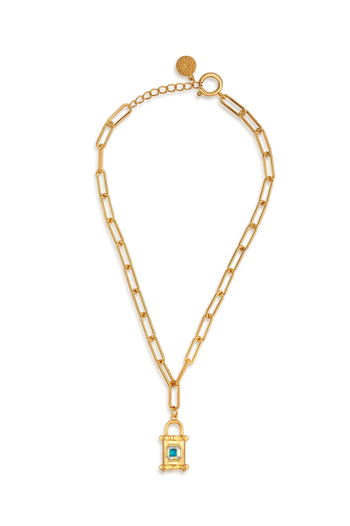 Gold Finish Pendant Necklace