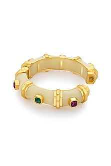 Gold Finish Resin Bangle