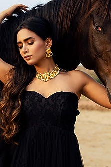 Gold Plated Pearl Necklace