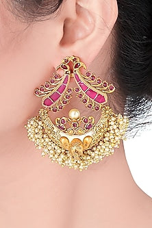 Gold Plated Pearl Earrings