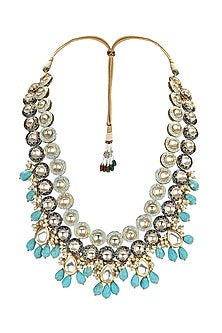 Gold Plated Turquoise Drop Necklace Set