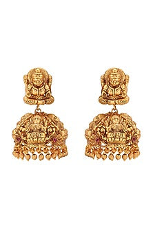 Gold Plated Imitation Polki Necklace Set
