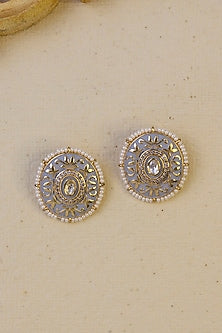 Gold Finish Stud Earrings