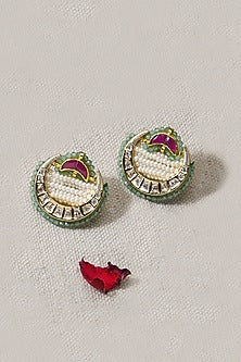 Gold Finish Stud Earrings