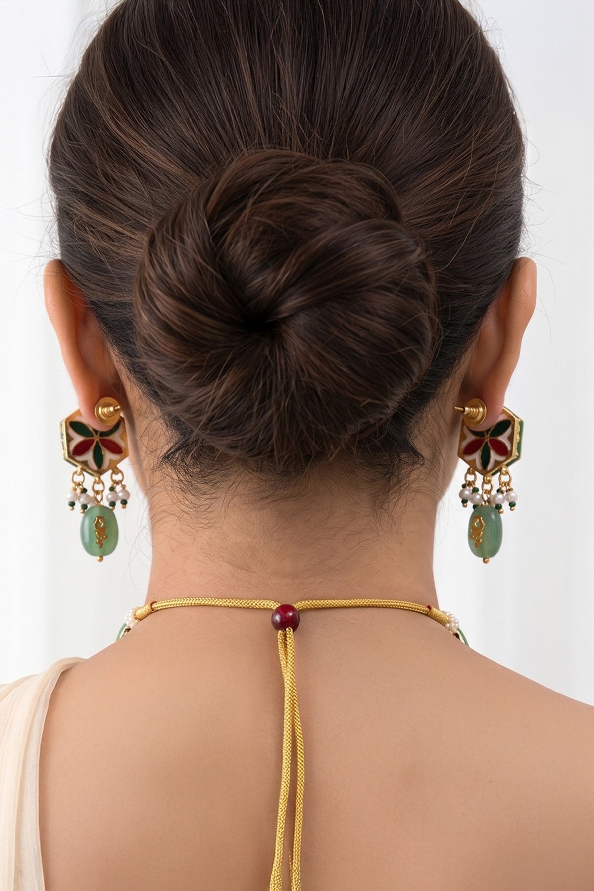 Gold Finish Brass Pravya Necklace Set