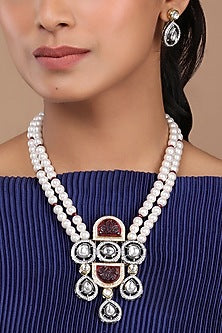 Black Rhodium Finish Handcrafted Necklace Set