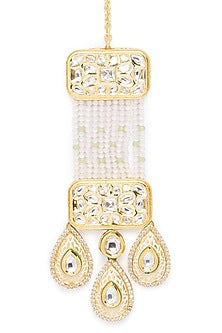 Gold Finish Meenakari Maang Tikka