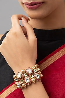 Gold Finish Swarovski Stone Bracelet