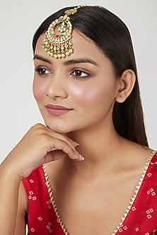 Gold Finish Jadtar Maang Tikka