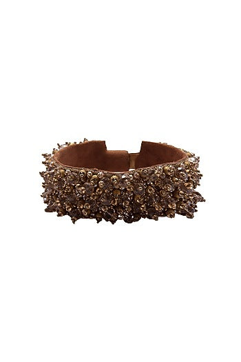 Gold Embellished Cuff Bracelet