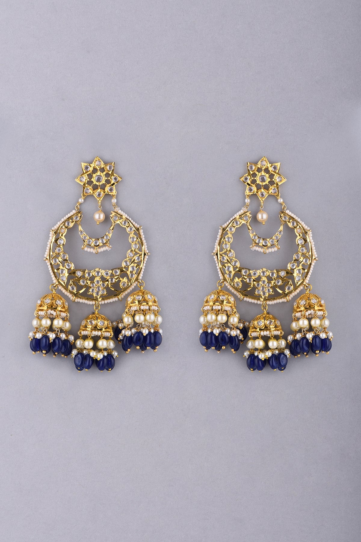 Gold Plated Chandbali Earrings