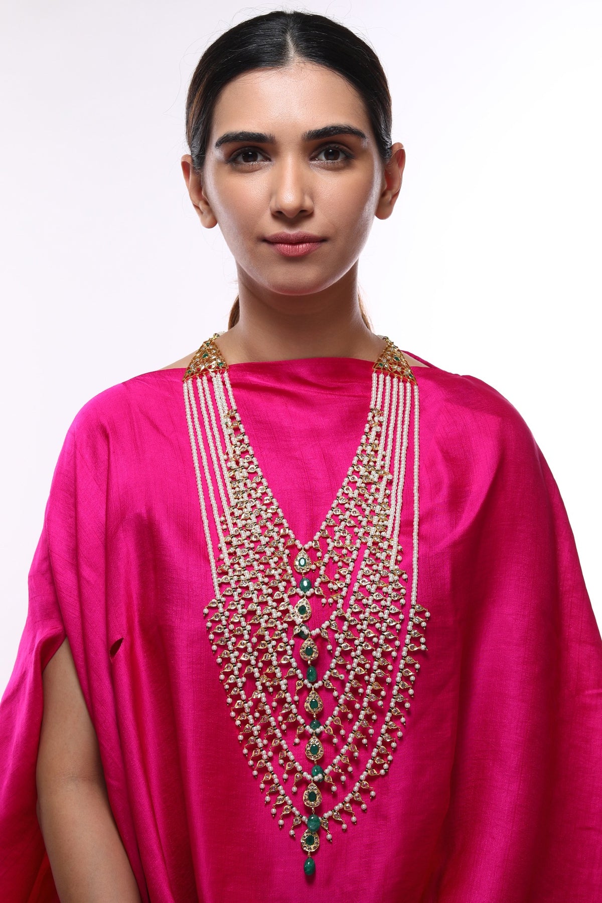 Gold Plated Green Onyx Necklace