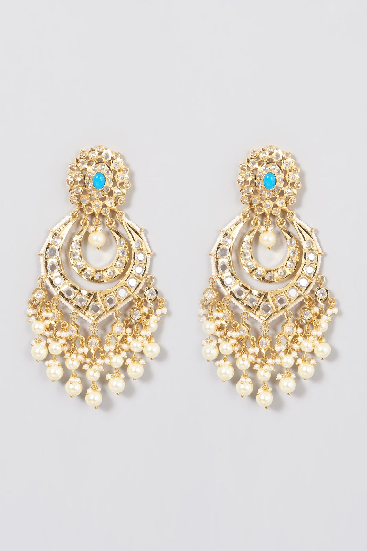 Gold Plated Chandbali Earrings