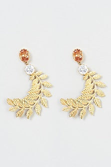 Gold Plated Crystal Ear Cuff