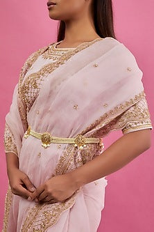 Gold Plated Semi-Precious Kundan Polki Waist Belt