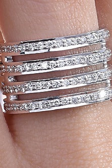 18 Kt White Gold Diamond Ring