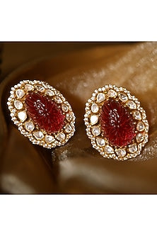 Gold Plated CZ Diamond Earrings