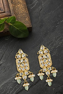 Gold Plated Emerald Choker Necklace