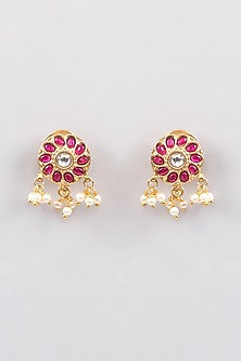 Gold Finish Kundan Polki Mala Set