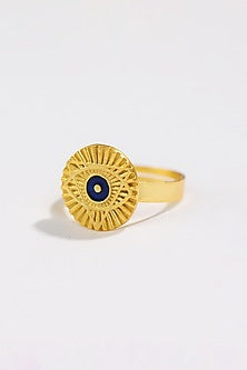 Gold Plated Enamelled Ring