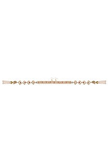 Gold Plated Ruby & Pearl Earrings