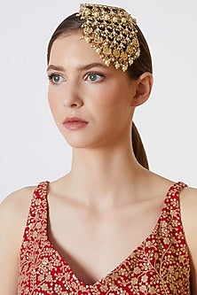 Gold Plated Kundan Pasa