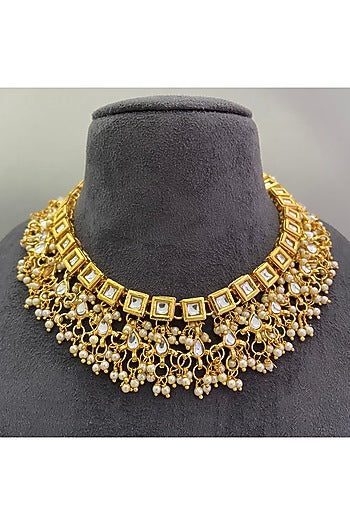 Gold Plated Pearls Necklace