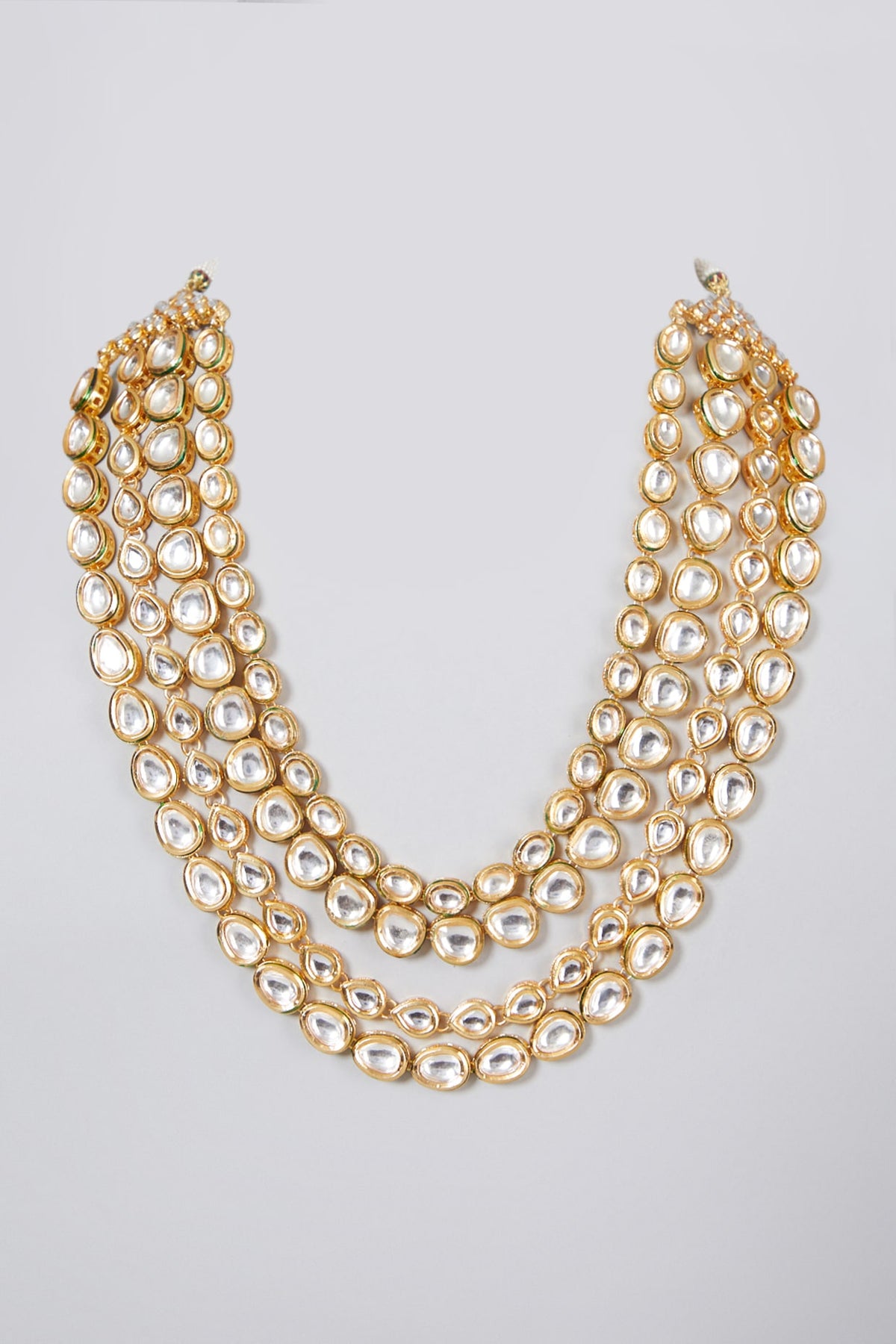 Gold Plated Four Liner Necklace