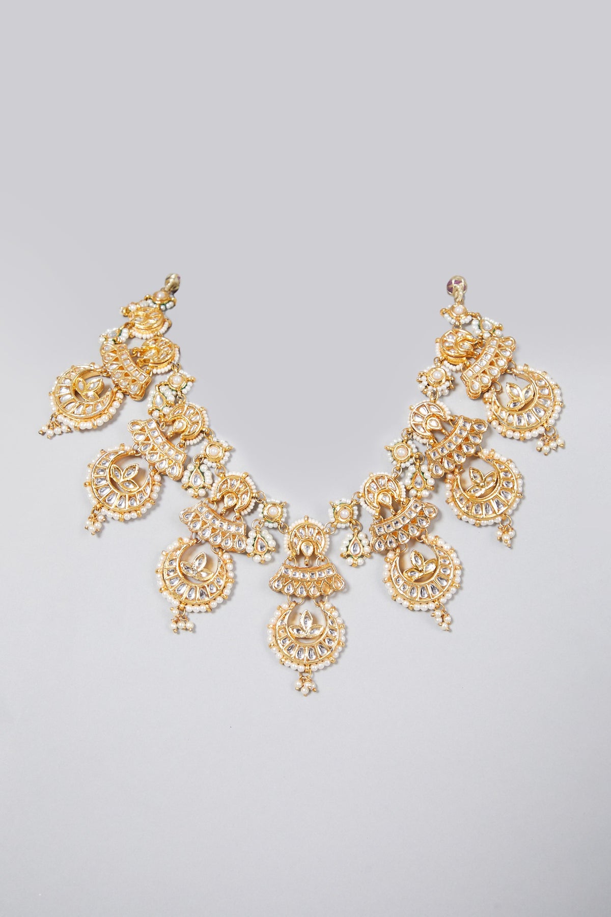 Gold Plated Pearls Choker Necklace