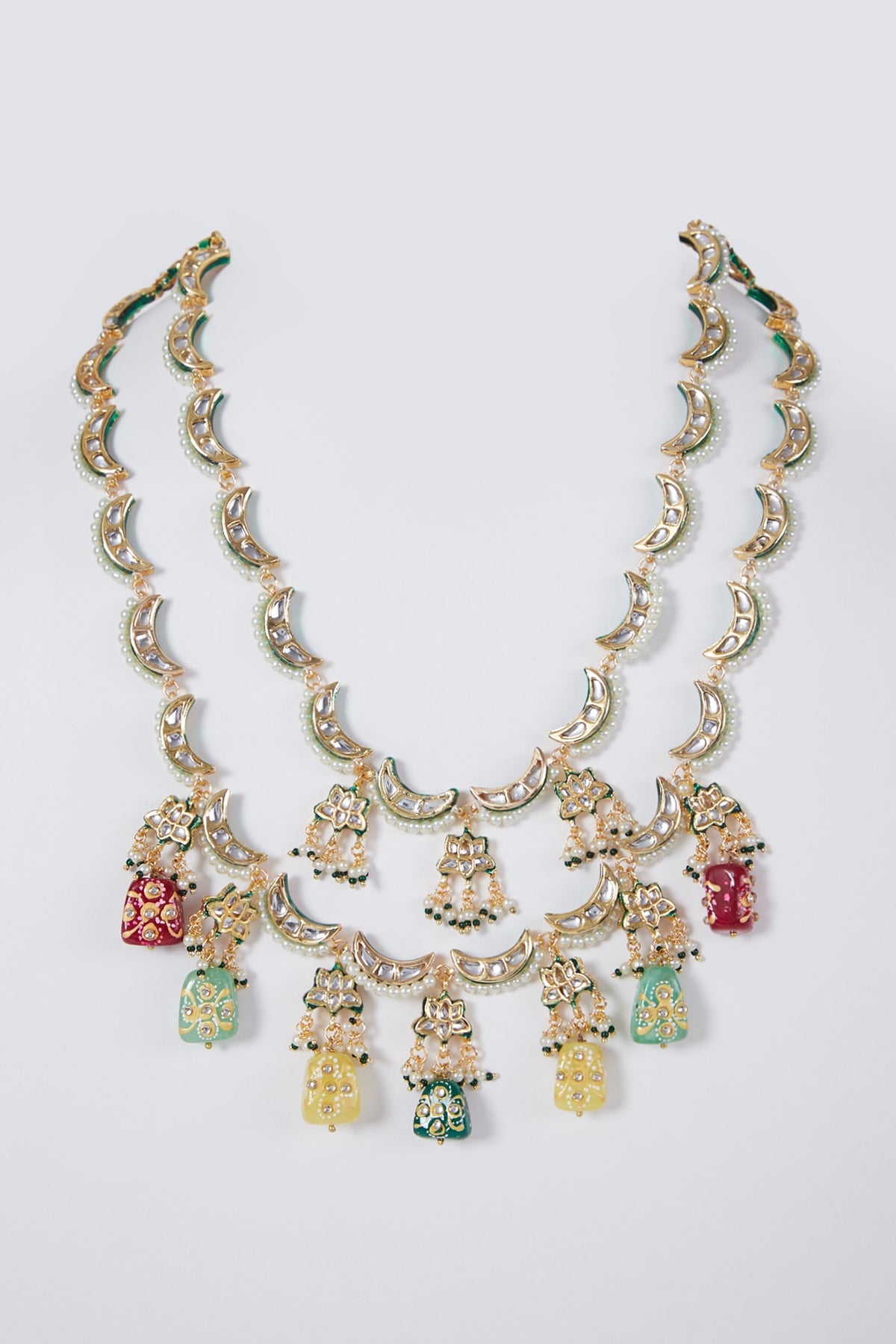 Gold Plated Meenakari Necklace