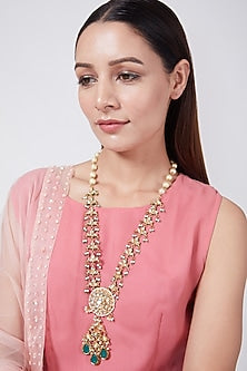 Gold Plated Long Pendant Necklace