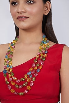 Multi Colored Layered Necklace