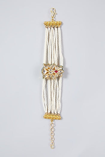 Gold Plated Multi-Colored Stone Meenakari Bracelet