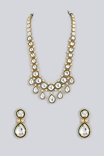 Gold Plated Meenakari Necklace Set