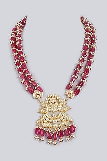 Gold Plated Peacock Pendant Necklace