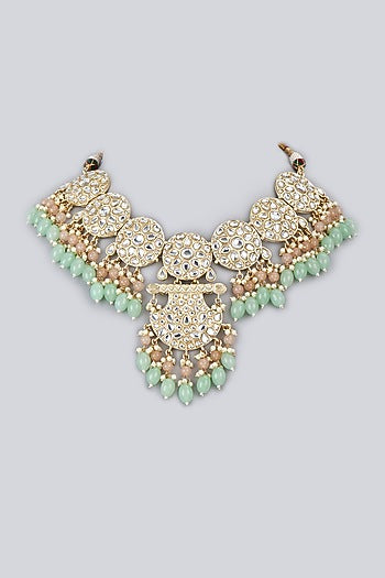 Gold Plated Kundan Polki Necklace