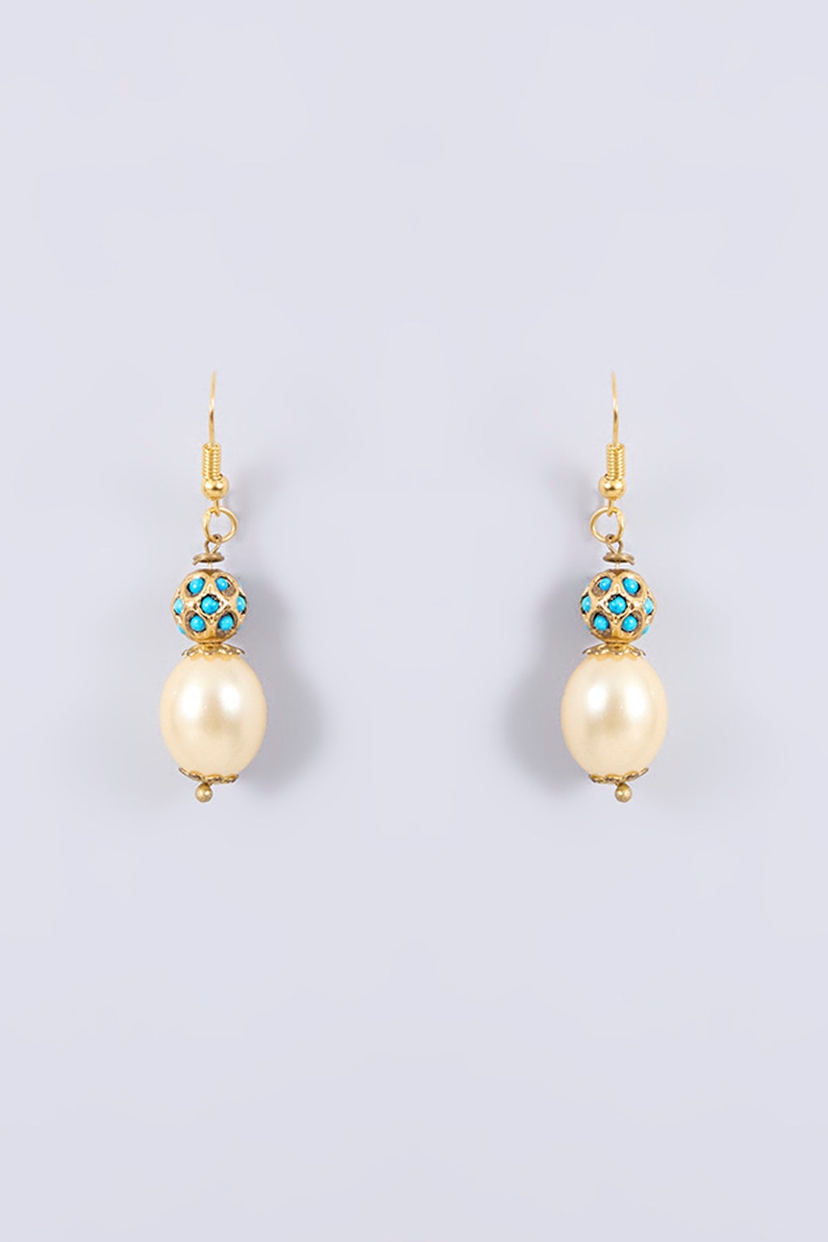 Gold Plated Kundan Polki & Pearl Kilangi Pendant Necklace Set