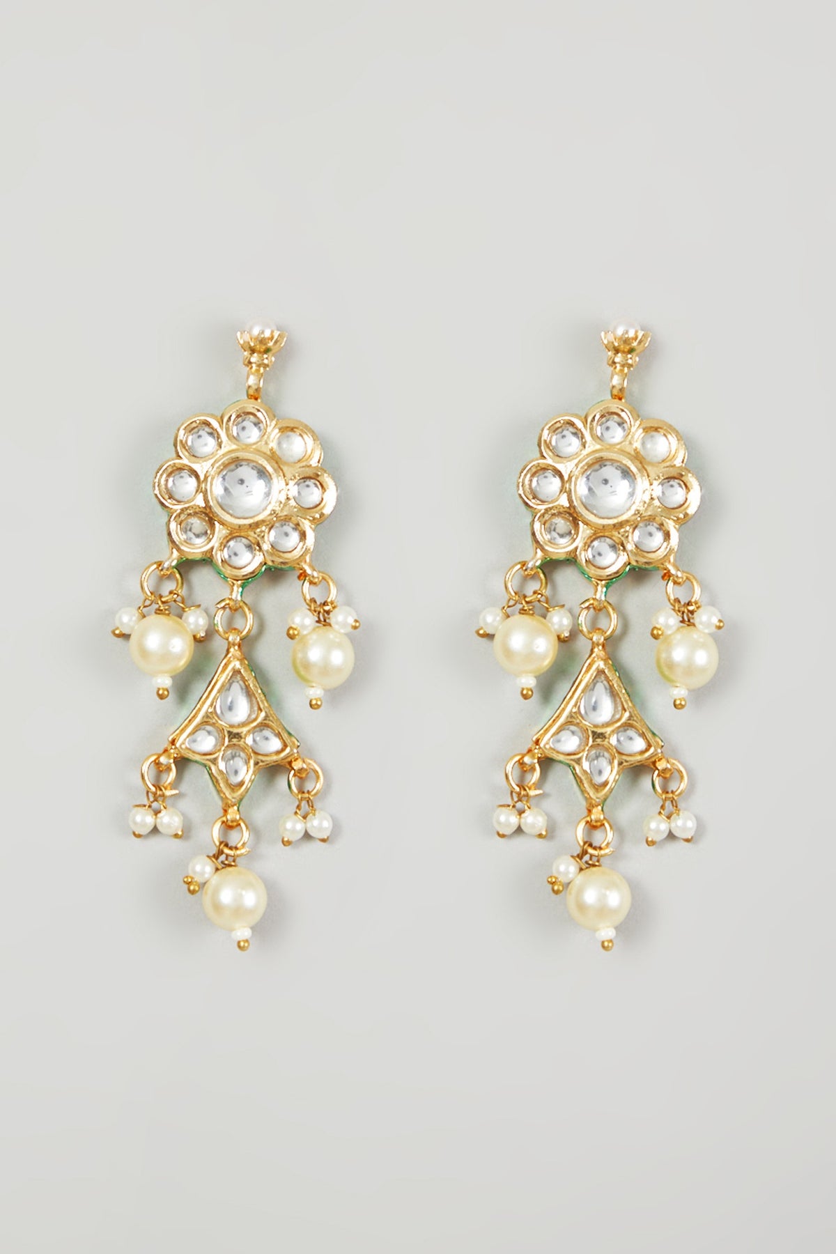 Gold Plated Pearl Necklace Set