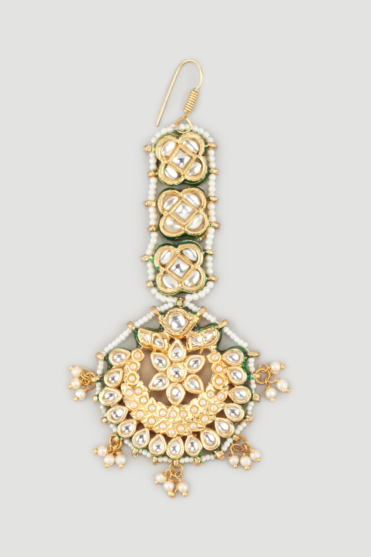 Gold Plated Meenakari Maang Tikka