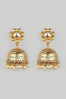 Gold Plated Jhumka Earrings