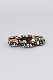 Multi-Colored Hand Embroidered Bangle
