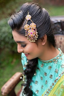 Gold Finish Dabka Embroidered Pasa